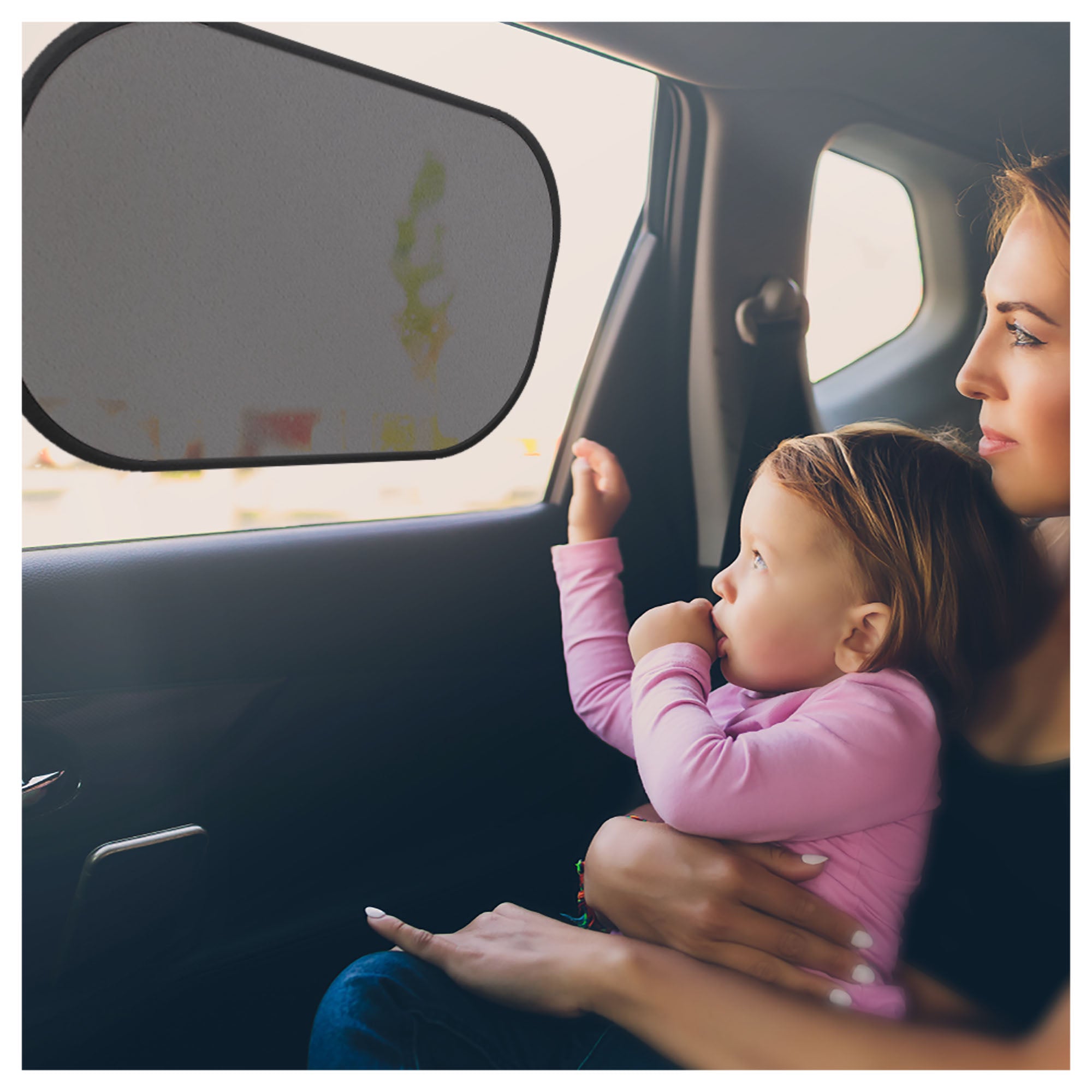Universal Cling Sunshade Sun Protection - 2 Dark and 2 Light